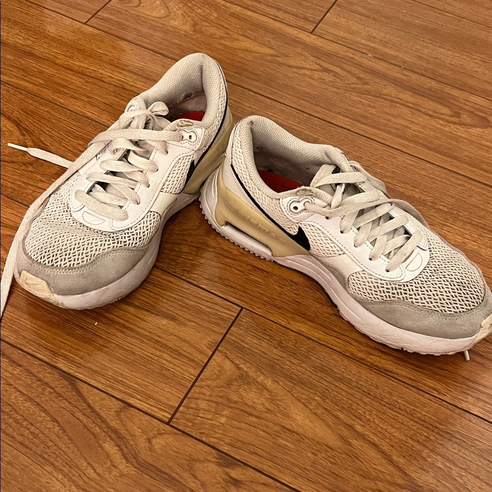 Nike Women's Neutral-Tone Mesh Sneakers - White, Cream, Black
